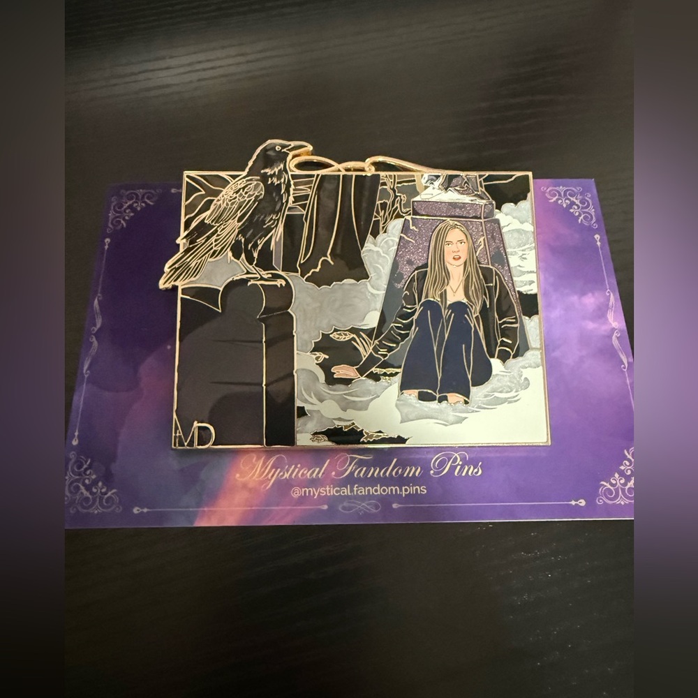 Vampire diaries inspired pin!